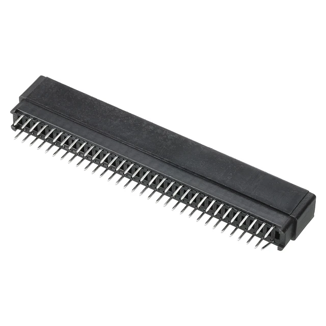 Scheda Bordo Connettore Nero Presa Destra Angolo 64 Pin 2.54mm Passo