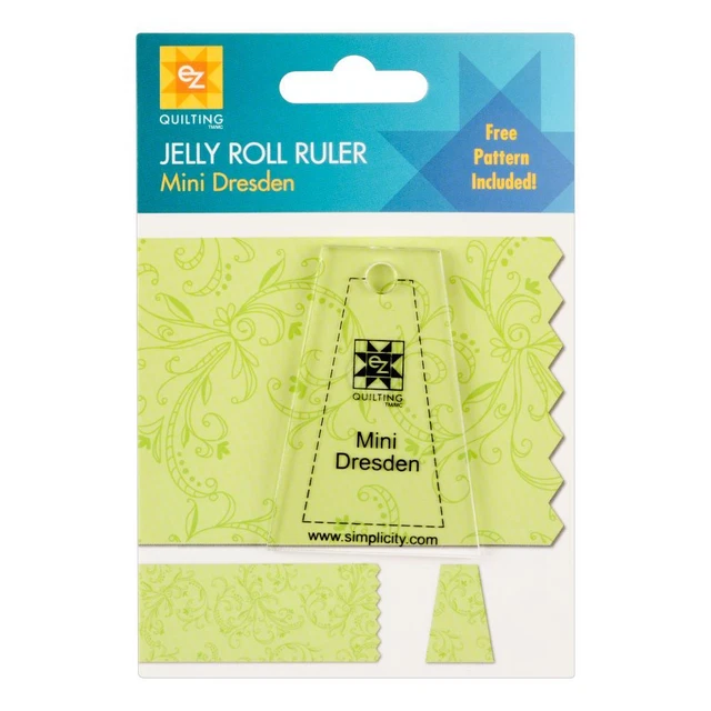 Mini Dresden Ruler NEW EZ QUILT Mini Dresden Jelly Roll Ruler By Spotlight $9.00 - PicClick AU