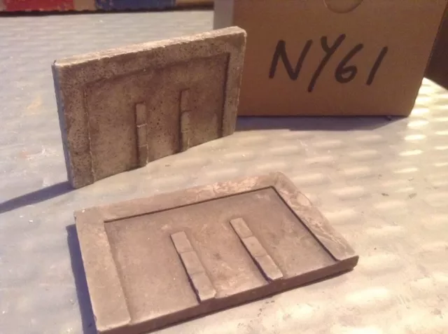 N scale, Concrete Style Twin Track Bridge ABUTMENTS 2