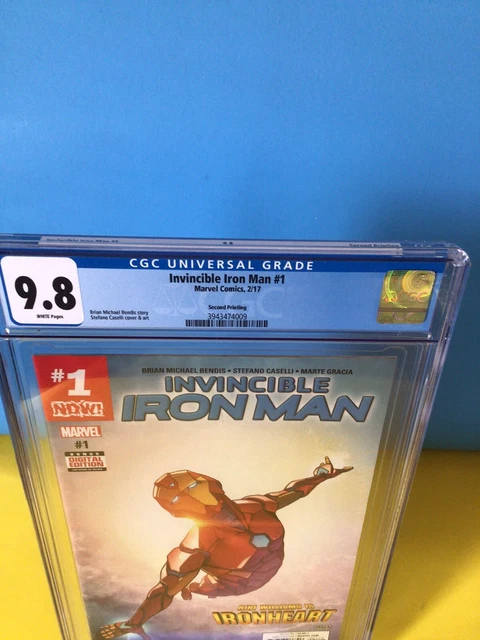 Invincible Iron Man 1 2nd Print CGC 9.8 Ironheart Rare RiRi Marvel 2017 2