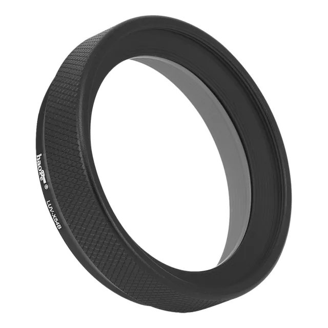 Haoge LUV-X54B Metal Lens Hood built-in UV Filter for Fujifilm Fuji X100V Camera