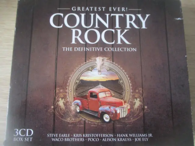 Greatest Ever Country Rock : Compilation : 3 Cds  54 Tracks : Free Shipping