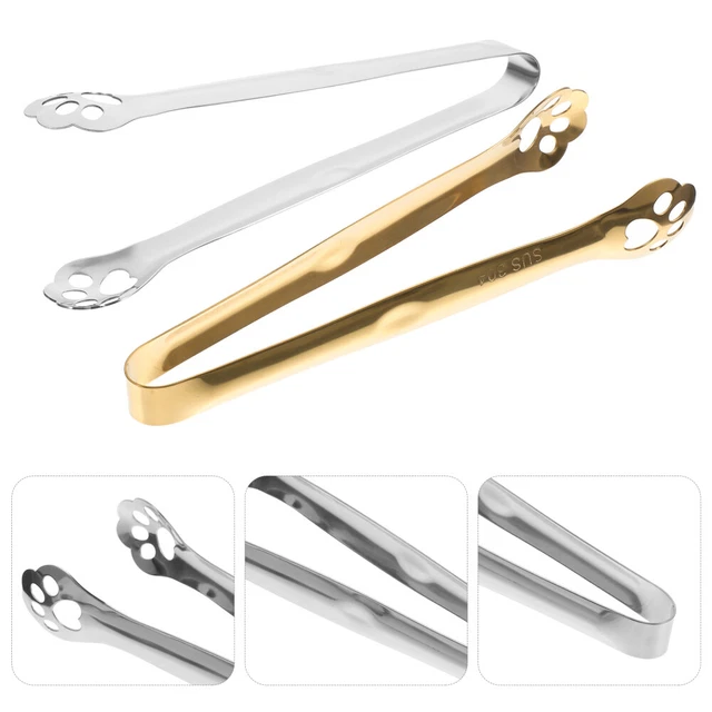 2 Pcs Food Serving Clips Serving Tongs Bread Clip Barbeque Grill Vintage