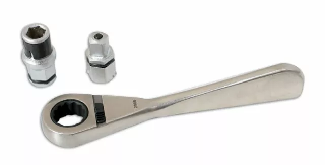 Laser Tools 4002 Go Thru Ratchet with Bit & Socket Adaptor 1/4"D