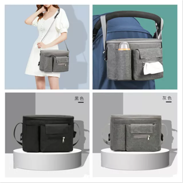 Baby Cup Holder Mommy Bag Buggy Stroller Organiser Pram Pushchair Storage Bag
