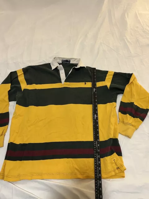 Vintage 90s Polo Ralph Lauren Color Blocked Rugby Shirt Xl 340 2