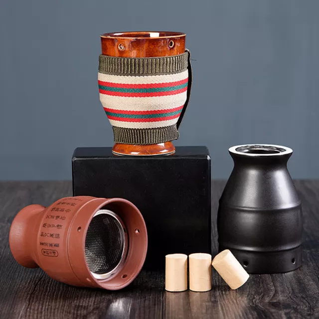 Tarro de cerámica de moxibustión Zisha taza raspadora compresa caliente terapia de acupuntura =