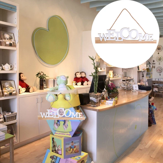 Bienvenido a la lista cartel de tienda bienvenida decoración
