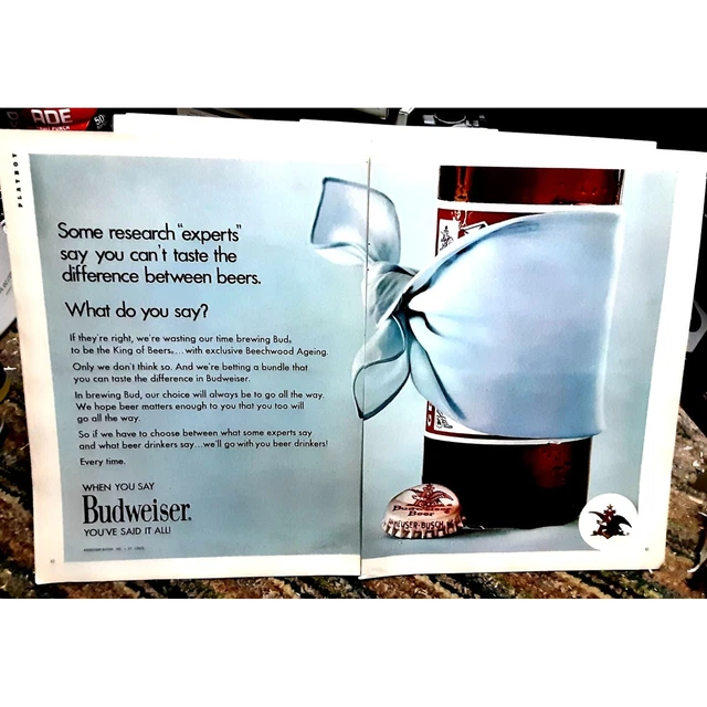 Vintage 1971 Budweiser Beer You've Said It All Ad Original epherma