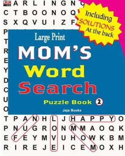 LARGE PRINT MOM'S Word Search Puzzle Book, Vol 2 £7.96 - PicClick UK