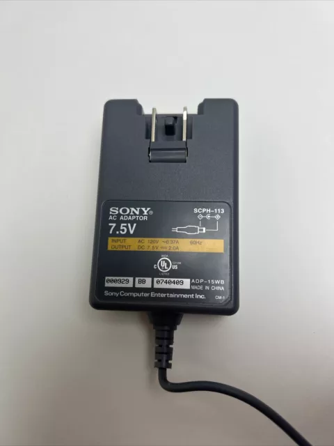 OEM Original Sony SCPH-113 AC Adaptor 7.5V ~ 3.0A For PlayStation One Tested