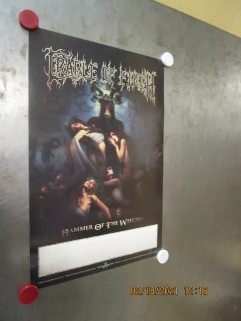 CRADLE OF FILTH Hammer Of The Witches Promo Poster New! Unused! Nuclear Blast 15