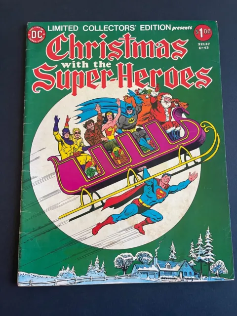 Christmas with the Super-Heroes DC Treasury Edition #C-43 - (DC, 1976) VG+/F