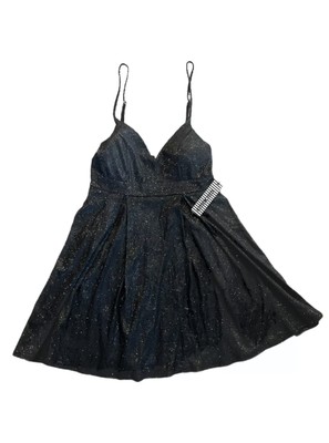 NWT Haute Monde Black Sparkly Sleeveless Dress Size S