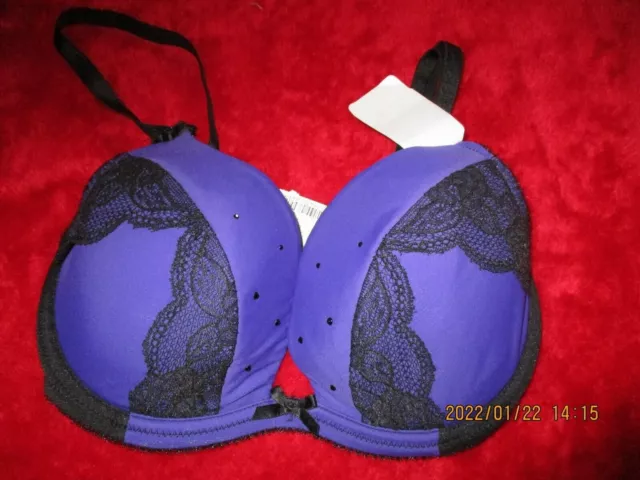 ANN SUMMERS UNDERWIRED/PADDED Black Plunge Bra Size 36C Nwt ''Ex Boost  £21.00 - PicClick UK