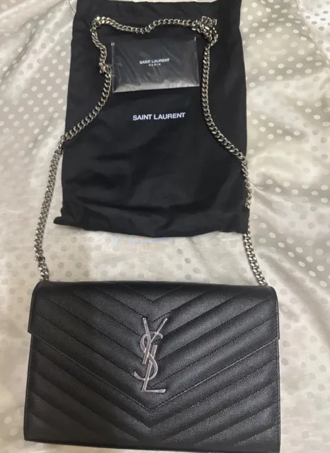 GREAT EASTER SALE :Saint Laurent Monogramme Large YSL Grain de Poudre