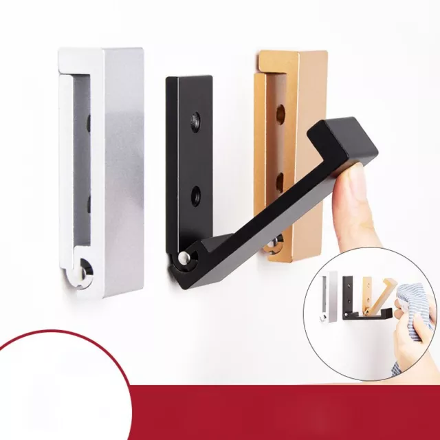 Wall Hook Mounted Foldable Hanger Coat Robe Holder Screw Hooks for Towel