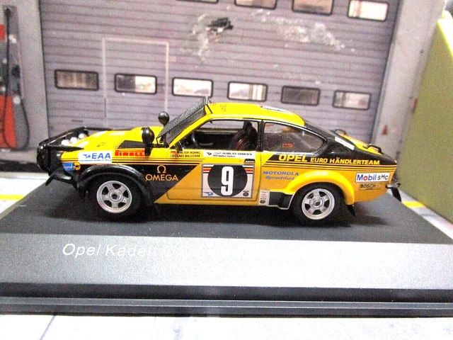 OPEL C Kadett GT/E Coupe Rallye Elba 1977 #3 Röhrl Carenini Trofeu UMBAU 1:43
