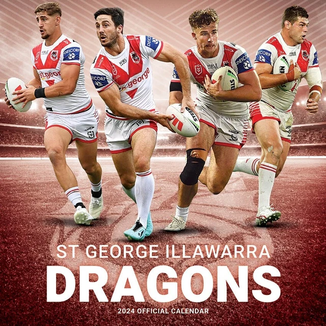 2024 CALENDAR NRL Official Wall Square Calendar St Illawarra