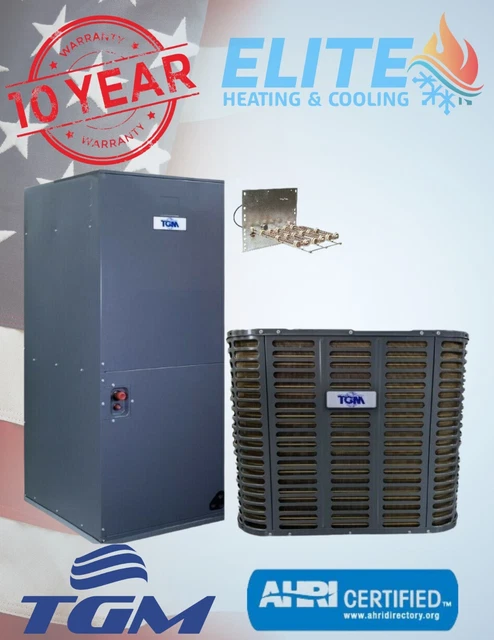 2 Ton 14 Seer Heat Pump Split System Air Handle, Condenser & Heater 2 Ton 14 Seer Heat Pump Split System Air Handle, Condenser & Heater