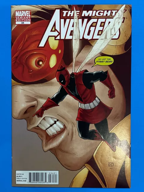 MIGHTY AVENGERS #34 Comic Book DEADPOOL VARIANT Marvel Siege NM 9.4