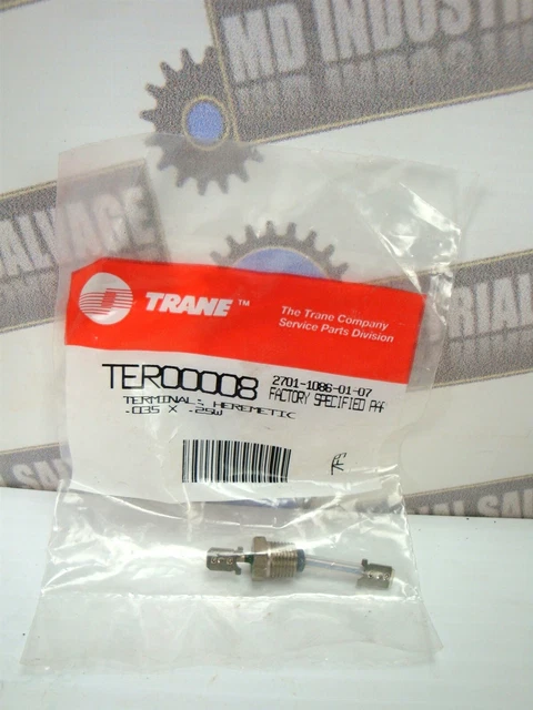 Trane TER00008 Hermétique Terminal 1/8 " Npt .035 X .25W ( Neuf En Sac )