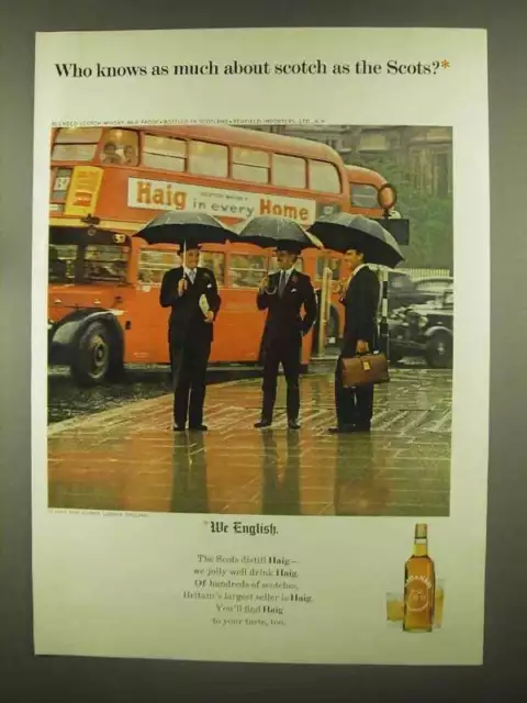 1965 Haig & Haig Scotch Ad - Who Knows