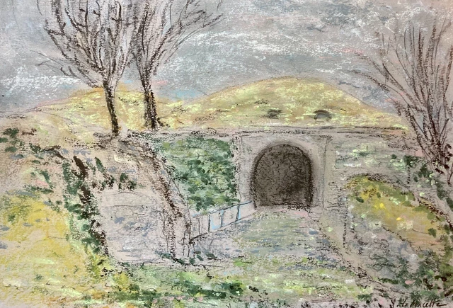 Peinture Pastel #Impressionniste Durdle Door UK Côtée akoun