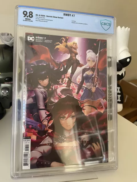 RWBY 7 NM 9.8 CBCS Not CGC Derrick Chew Variant Recalled Key Anime Dc