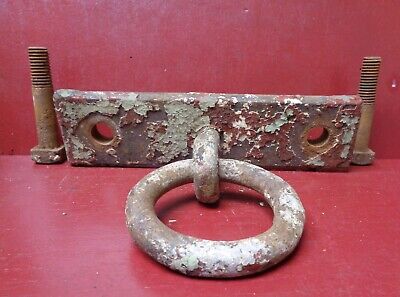 Antique Heavy Iron Eye Ring Steampunk