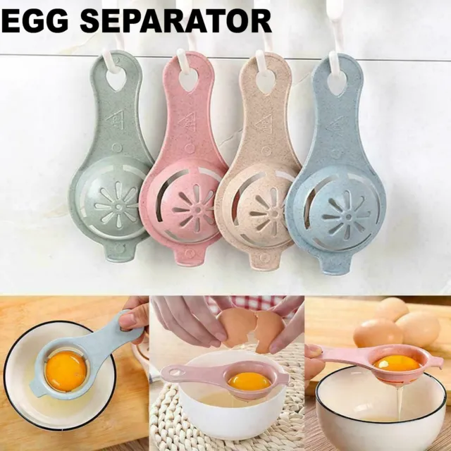 Yolk White Egg Separator Divider Strainer Filter Baking Kitchen Gadgets Tool AU