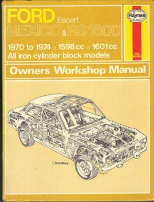 FORD ESCORT MK1 MK2 TENDA RESTAURO RICOSTRUZIONE MANUALE HENSON HAYNES H978 12 pezzi 