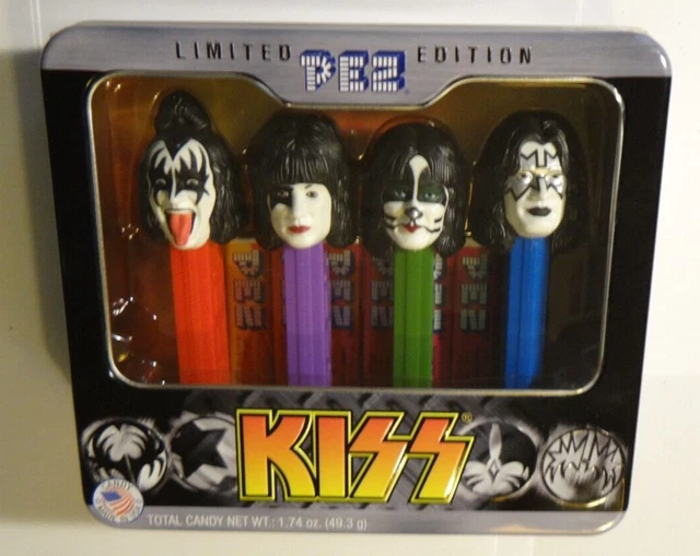 KISS LIMITED EDITION PEZ Candy Dispenser Set in Tin Gift Box 2012 mint