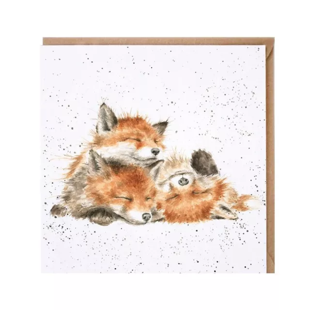 Sleeping Foxes Greeting Card - Wrendale Designs Country Set The Afternoon Nap