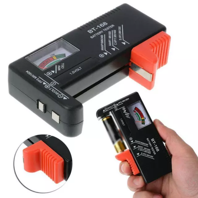 Battery Tester Checker Universal For AA AAA C D 9V Batteries Button Hot. O3O4 2