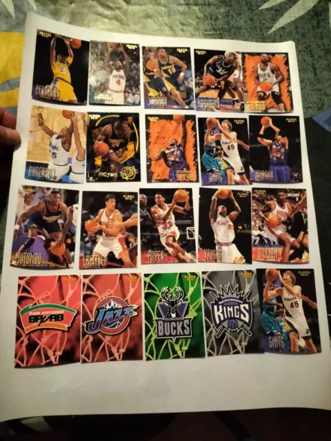 20 Basketball Fleer 96 97  Panini 1996 Basket Nba 1996 Come In Foto Cards