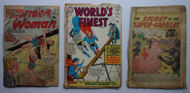 Wonder Woman #137, House of Mystery #118, World's Finest comic #154 (1960s) PR