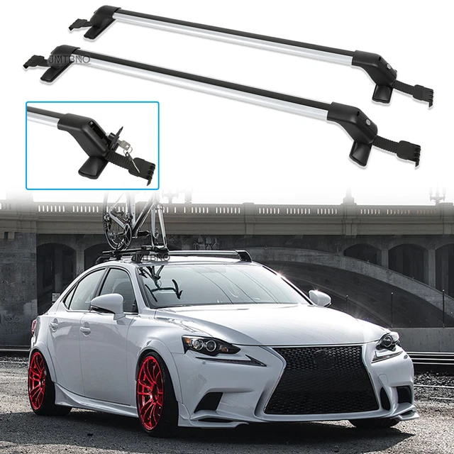 CAR TOP ROOF Rack Cross Bar Luggage Cargo Carrier+Lock For Lexus IS 250