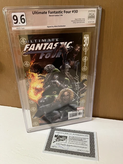 Ultimate Fantastic Four 30 PGX 9.6 🔑2004 SIGNED Breitweiser🔥MARVEL ZOMBIES🔥