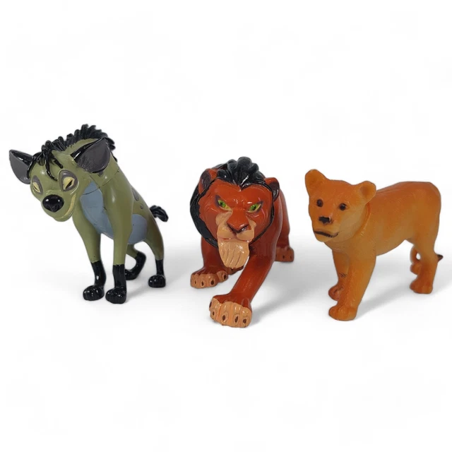 VINTAGE DISNEY THE Lion King Scar, Shenzi Hyena & Lioness Action Figure