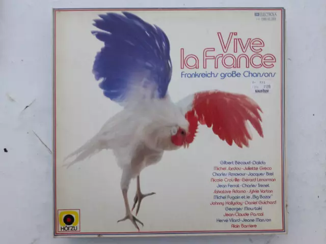 Schallplatte Vinyl LP, Vive la France, Frankreichs große Chansons