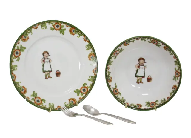 Child's Porridge Bowl and Plate M&Z Austria