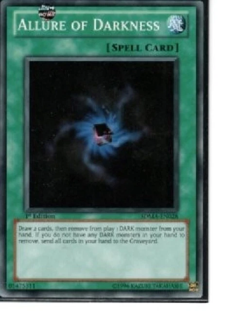 Yugioh! 1st Edition Common Allure Of Darkness SDMA-EN028