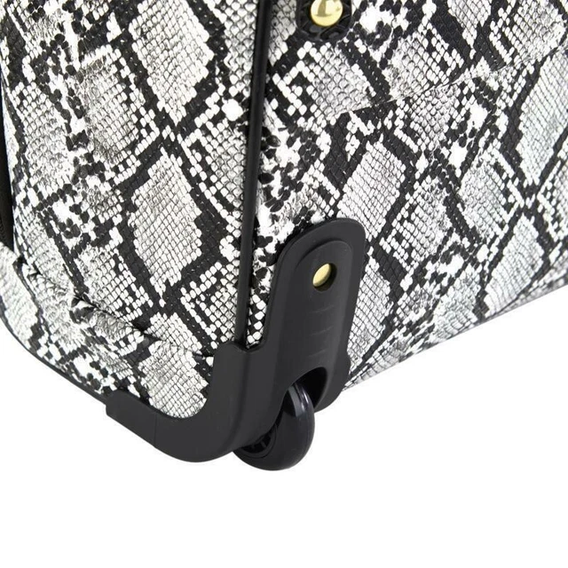 Samantha Brown Croco Embossed 16" Rolling Carry-It-All Bag 8
