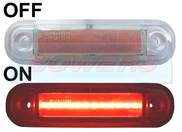 12V/24V Surface/Bar Mount Red Rear Led Marker Lamp / Light Truck Van Kelsa Bar