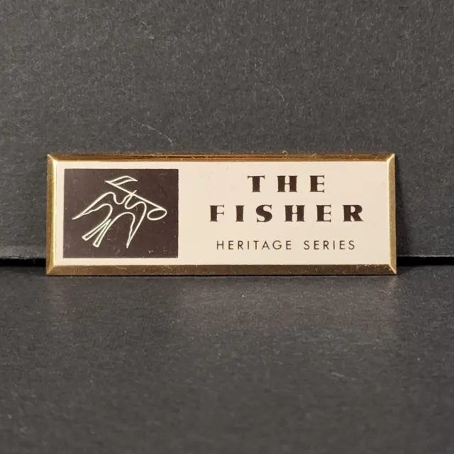 Vintage Fisher Heritage Series Speaker Grill Name Badge
