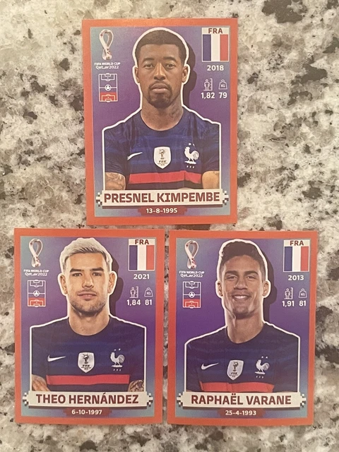 Parallel Panini Sticker PANINI FIFA WORLD Cup Qatar 2022 Red Parallel 3 Stickers France 🇫🇷 ⚽️🏆🌎 ...