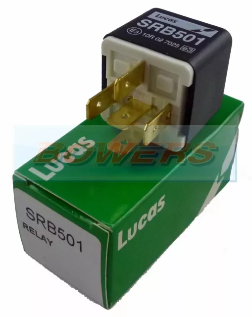 Lucas Srb501 12V 28Ra 20/30 Amp 5 Broches Mini Relais Changement Comme Durite 0-728-12