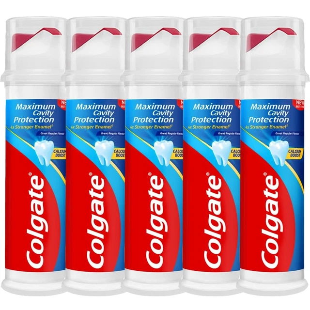 COLGATE CAVITY PROTECTION Pump Toothpaste With Fluoride & Calcium 100ml