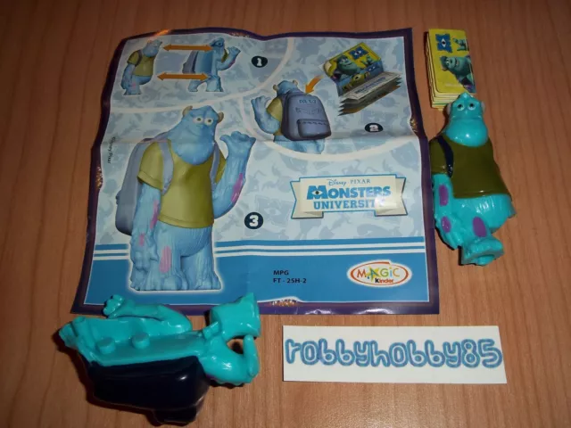 FT-25H-2 Sulley + Bpz Kinder Italie 2013 Maxi Plaisirs Monsters University